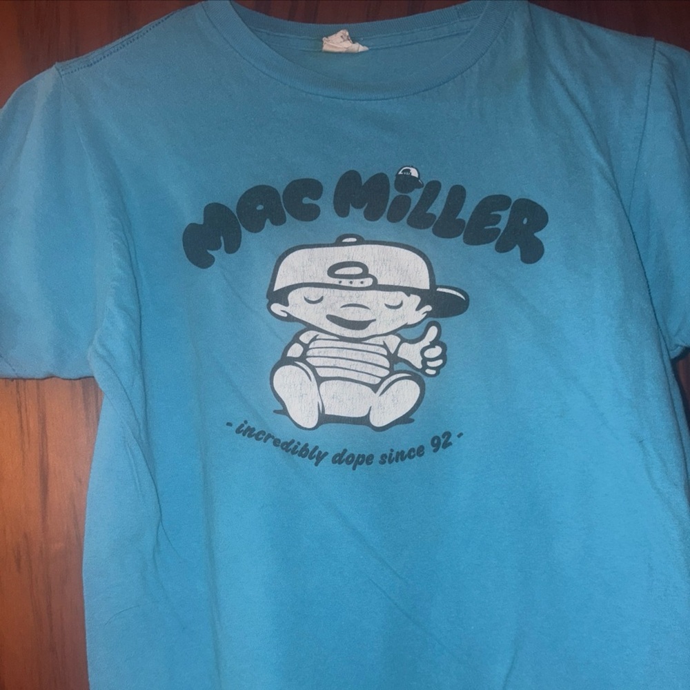 Blue Mac Miller Graphic T-Shirt